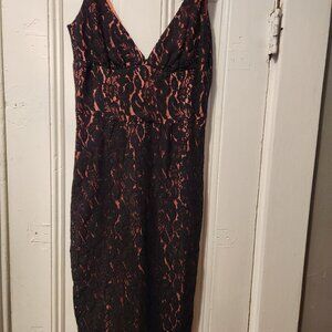 Trina Turk black lace Party dress size 2 great condition!~